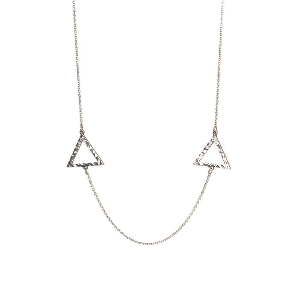 Low Luv x Erin Wasson Double Triangle in Necklace